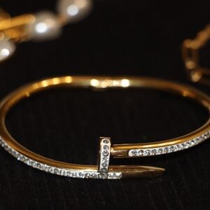 Elegant Gold and Silver Bracelet